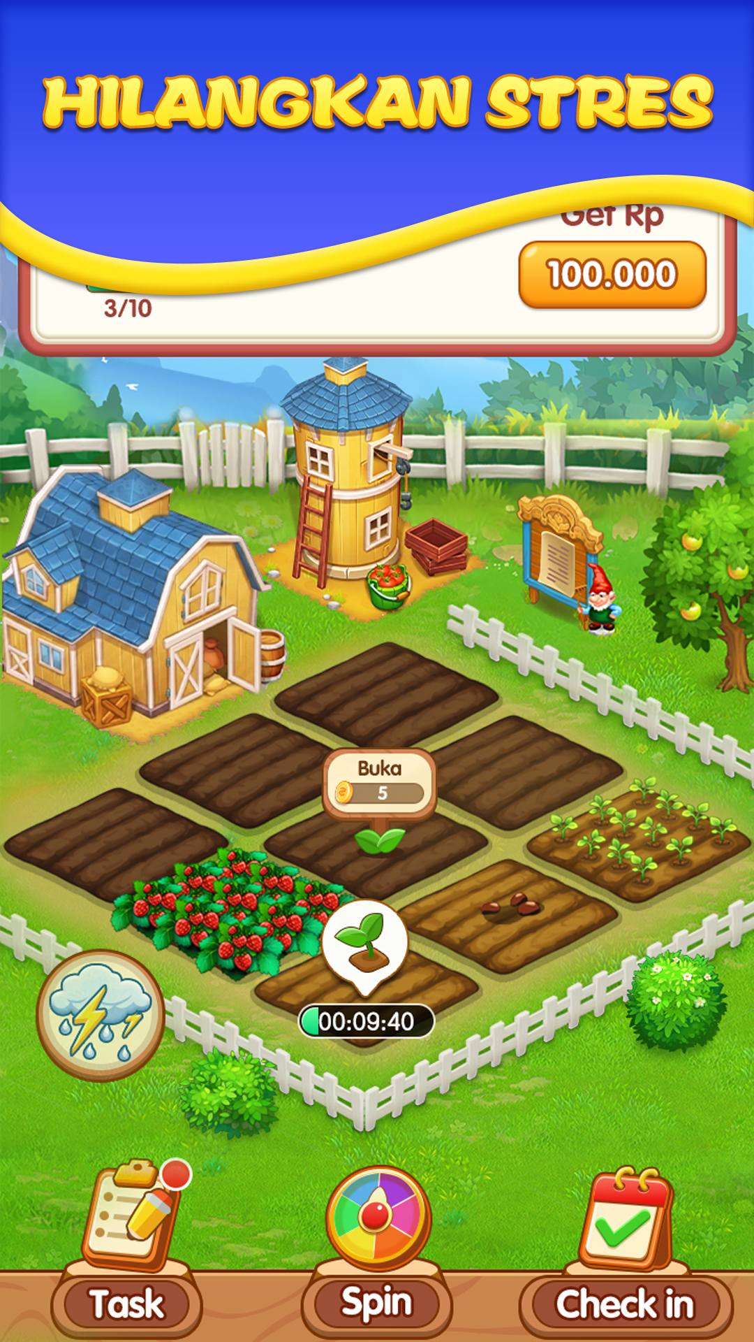 Treasure Farm screenshot 2: crops and plots